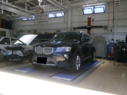 BMW Ｘ３ Ｆ２５ ＡＴＦ圧送交換＆オイルパン交換